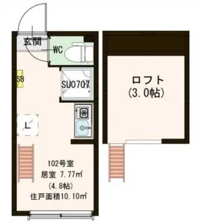 Partire Nakano【2階】の間取り