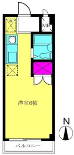 クレスト北町【3階】の間取り