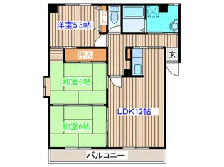 ルミエール・ブリエ萩野【4階】の間取り