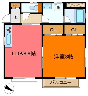 デジール【2階】の間取り