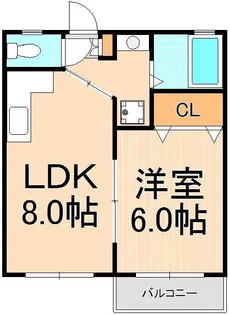 ブランシェ五反野【1階】の間取り
