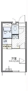 レオパレス若葉【1階】の間取り