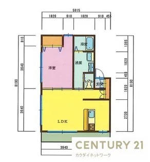 イーストフォー【2階】の間取り