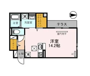 CRECER三田【1階】の間取り