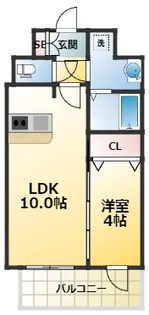 プレサンス新大阪イオリア【7階】の間取り