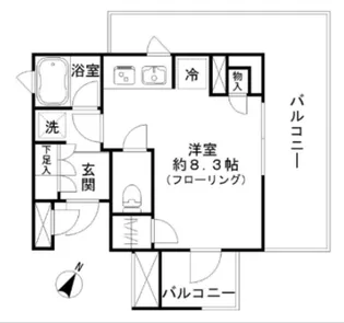 パークホームズ目黒アーバンレジデンス【2階】の間取り