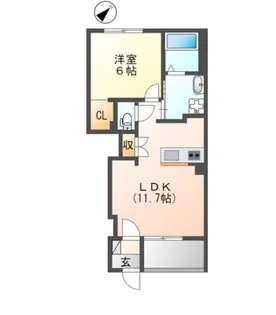アクアヴィラ【1階】の間取り