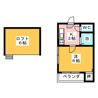 アソシア堀田【1階】の間取り