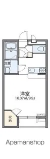 レオパレス柳の里【2階】の間取り