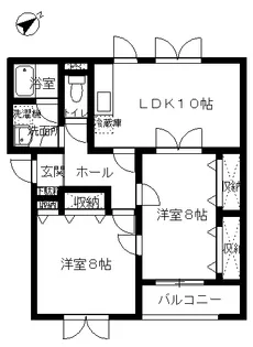コート・フィオーレC【3階】の間取り