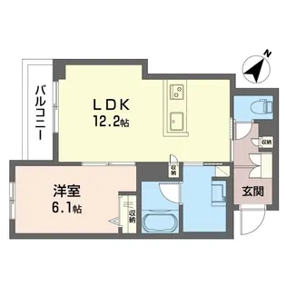 ラ・ピネータ鎌倉【3階】の間取り