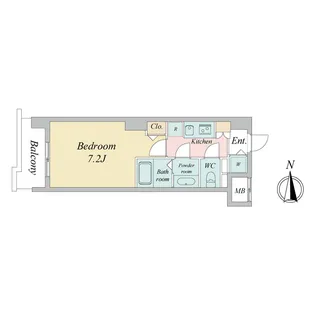 ドゥーエ蒲田【7階】の間取り