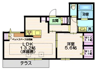ドエル南青山【1階】の間取り