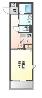 ジグオー・パークウエスト【1階】の間取り