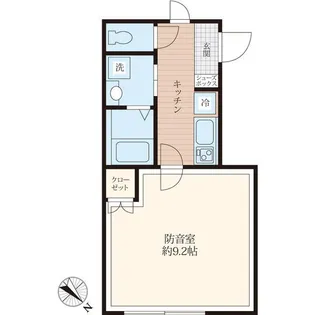 リトルズトーン上野公園【4階】の間取り