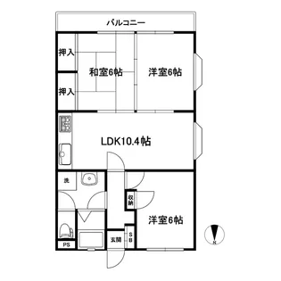 アネックス沢渡(サワタリ)【1階】の間取り