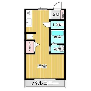 ルミエール末広【1階】の間取り