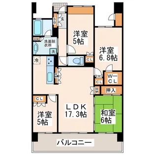 MJR大江【4階】の間取り