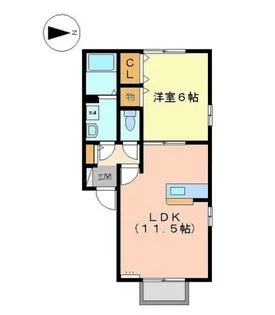 ホワイトステージ A棟【2階】の間取り