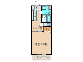 メゾン・ド・ジョバーニ【3階】の間取り