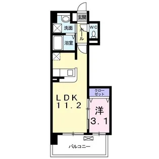 グレンドーラ【4階】の間取り