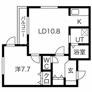 ラージヒル美園【3階】の間取り