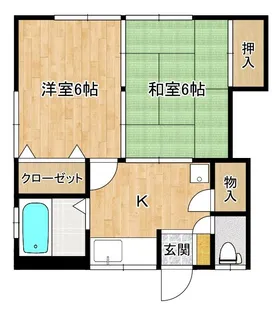 第2江口アパート【1階】の間取り
