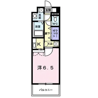 ウィザード空港通り【9階】の間取り