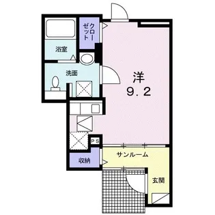 レイクサイド・Win【1階】の間取り