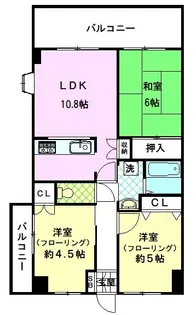 マルケン三園【4階】の間取り