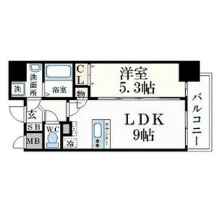 プレサンス丸の内流雅【4階】の間取り