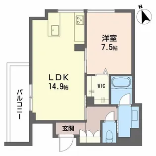 グレインコート【4階】の間取り