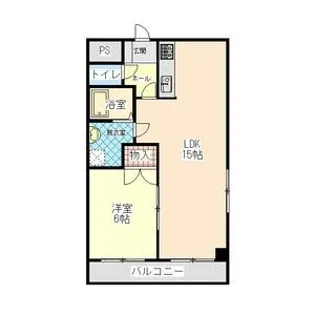 フォリア西川田【5階】の間取り