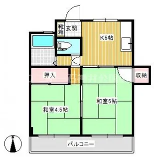 光コーポ【2階】の間取り