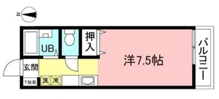サニーフラット菊名【1階】の間取り