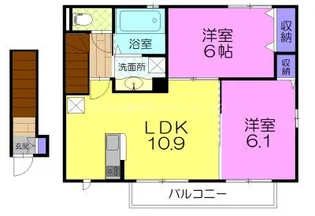 グラン・アズール A【2階】の間取り