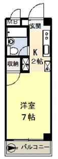 グリーンヒル網代【4階】の間取り