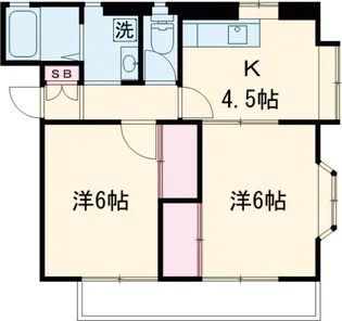 ドミール中町【1階】の間取り