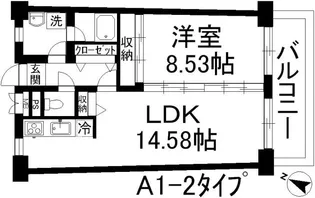 アーバンハイツ住乃江【10階】の間取り