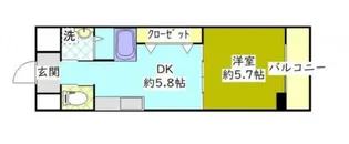 ホワイトライト【6階】の間取り