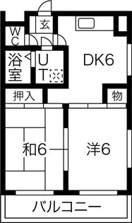 森ハイツ【2階】の間取り