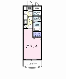カルフール吉塚【2階】の間取り