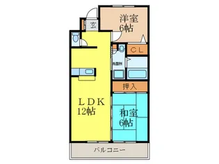 アイシェルブルク【3階】の間取り