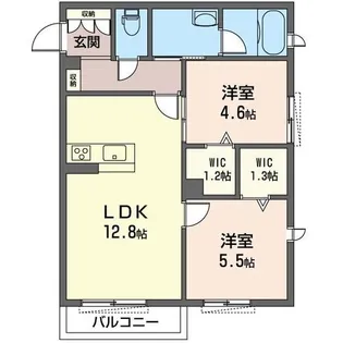 Jeunesse(ジュネス)III【1階】の間取り
