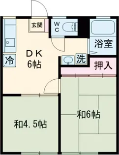 ハーモニーハイツ【1階】の間取り