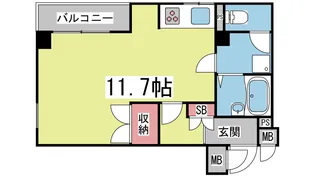 レジェンド六甲【2階】の間取り