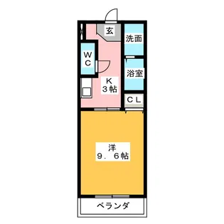 元八事壱風館【2階】の間取り