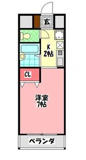 CASA ROSEHILL(カーサ・ローズヒル)【6階】の間取り