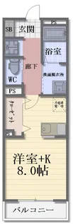 メゾン・ハイテクノ【1階】の間取り