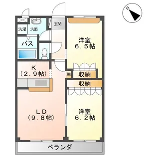 カーフェイ【2階】の間取り